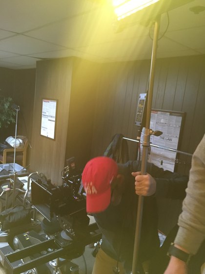 Lighting equipment in a studio